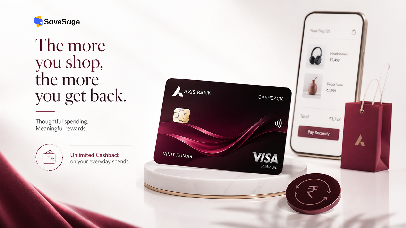 Axis Cashback Credit Card review 2026 with cashback benefits and fees