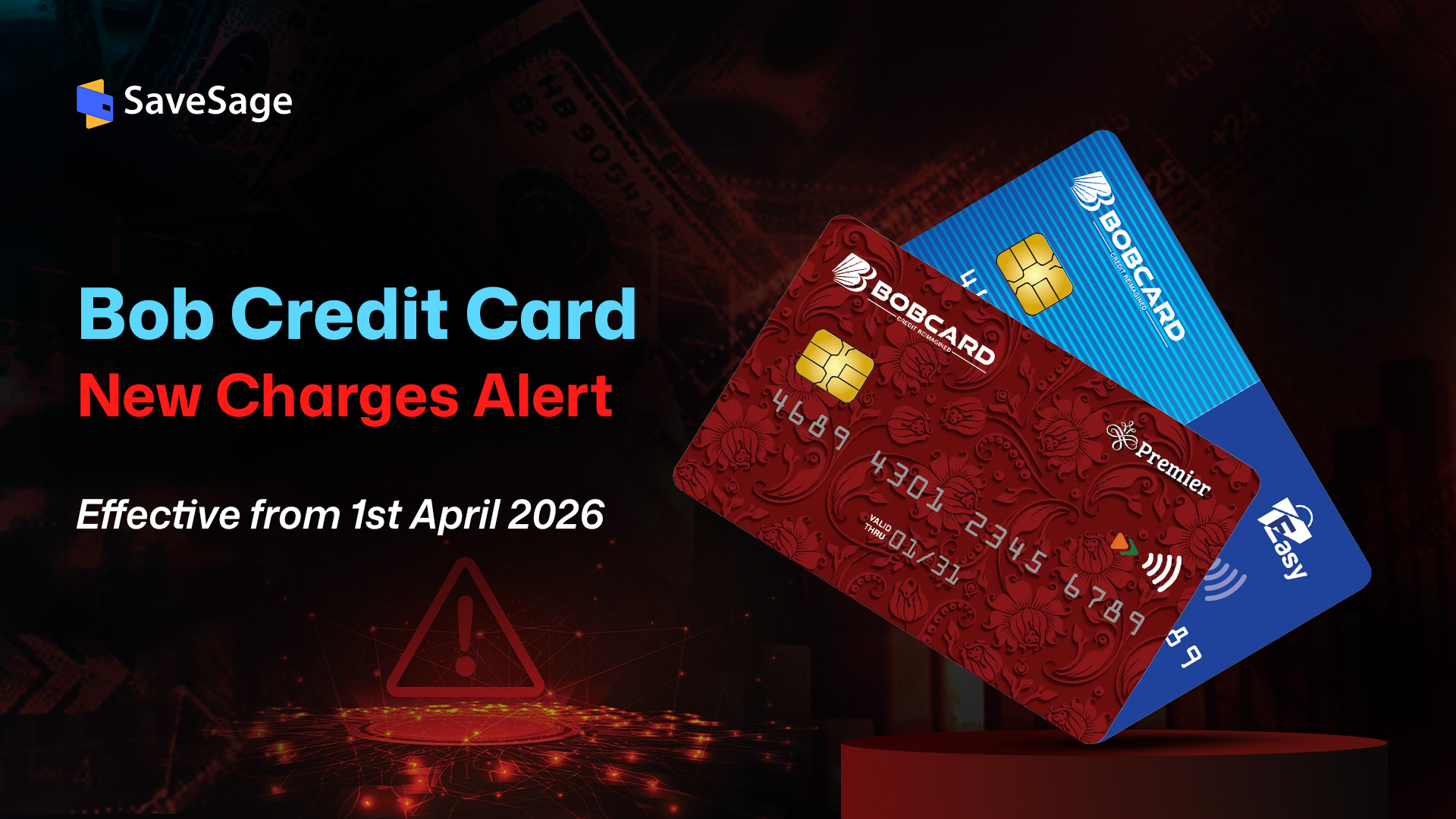 BOB Credit Card New Charges from April 2026