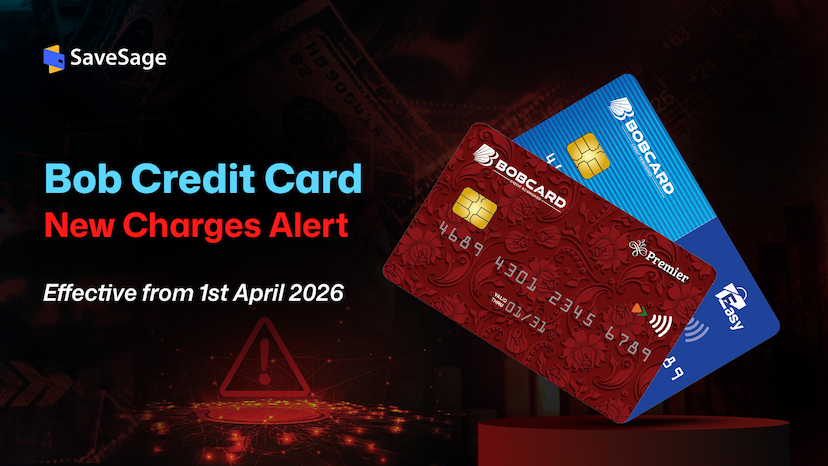 BOB Credit Card New Charges from April 2026