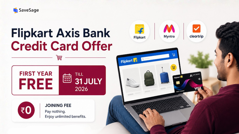 Flipkart Axis Bank Credit Card Offer: First Year Free Till 31 July 2026