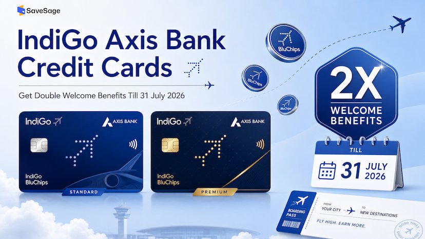 IndiGo Axis Bank Credit Cards Get Double Welcome Benefits Till 31 July 2026