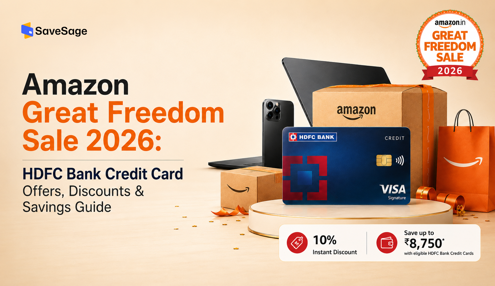 Amazon Great Freedom Sale 2026: HDFC Bank Credit Card Offers, 10% Discounts & Savings Guide